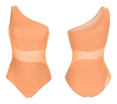 Orange swimsuit Stock Illustration