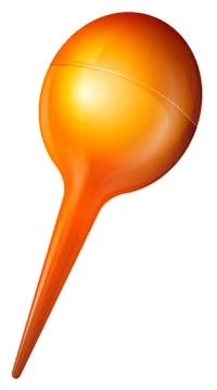 An orange syringe ball Stock Illustration