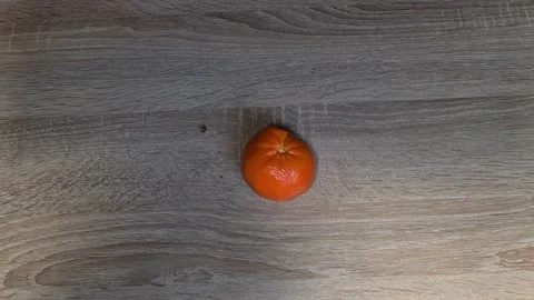 Orange on table Stock Footage 152650557