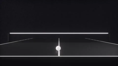 Orange table tennis ball bouncing on table tennis table Stock Footage 218236666