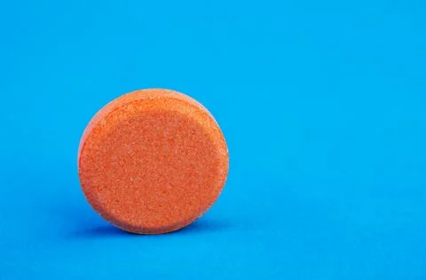 Orange tablet 스톡 사진