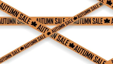 Orange tapes seamless pattern. Illustrazione stock