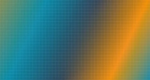 Orange to Teal Gradient Grid Pattern Stock Illustration