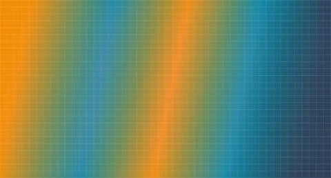 Orange to Teal Gradient Grid Pattern Stock Illustration