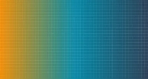 Orange to Teal Gradient Grid Pattern Stock Illustration