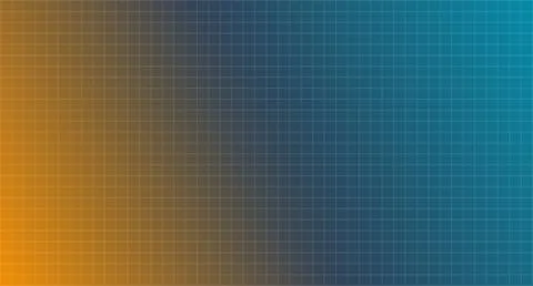Orange to Teal Gradient Grid Pattern Stock Illustration
