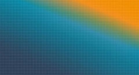 Orange to Teal Gradient Grid Pattern Stock Illustration