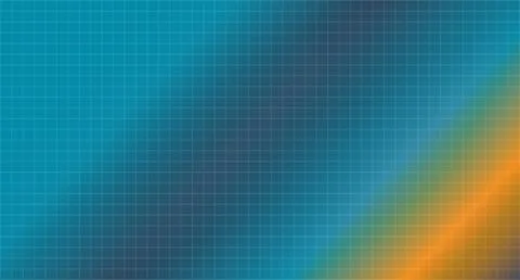 Orange to Teal Gradient Grid Pattern Stock Illustration