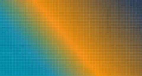 Orange to Teal Gradient Grid Pattern Stock Illustration