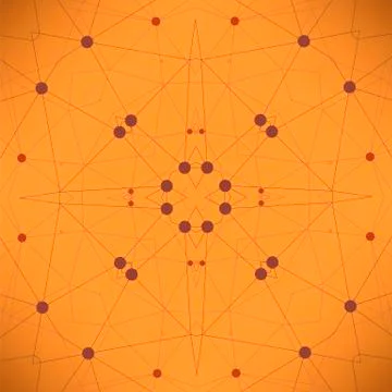 Orange Technology Background Illustrazione stock