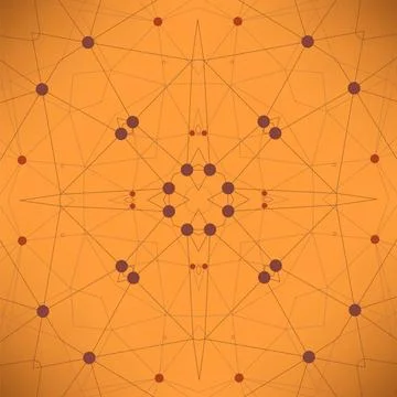 Orange Technology Background Orange Technology Background with Particle, M... Stockfoto's