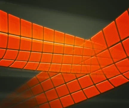 Orange technology background squares Stock Illustration
