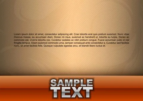 Orange template Illustrazione stock
