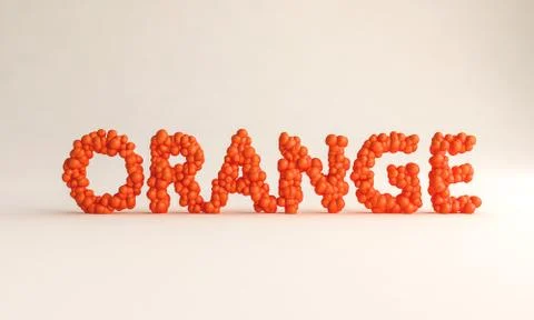 Orange Text With Orange Stock Illustration