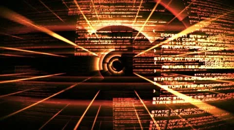 Orange text unfold Stock Footage 12279320