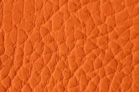 Orange Textured Leather Surface Background 스톡 사진