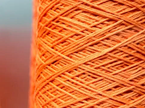 Orange thread Stock Photos