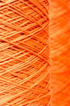 Orange thread Stock Photos
