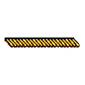 Orange thread stitches creating decorative border pattern Stock Illustration