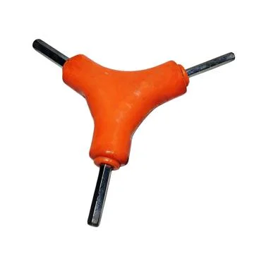 Orange Three-Way Hex Key Wrench Tool 写真素材