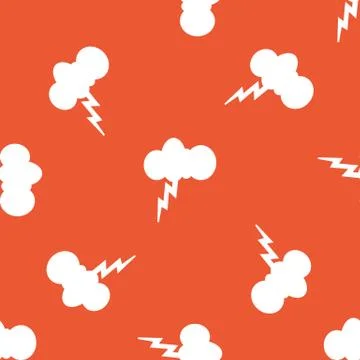 Orange thunderstorm pattern Illustrazione stock