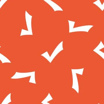 Orange tick mark pattern Stock Illustration