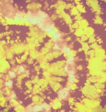 Orange Tie Dye Patterns. Hippie Texture with Stock Illustration