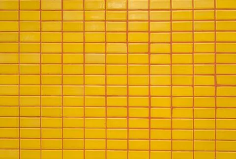 Orange tile wall Stock Photos