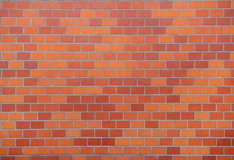 Orange tiled wall Stock Photos