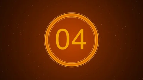 Orange Timer Countdown Stock Footage 99655094