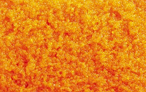 Orange tobiko Stock Photos