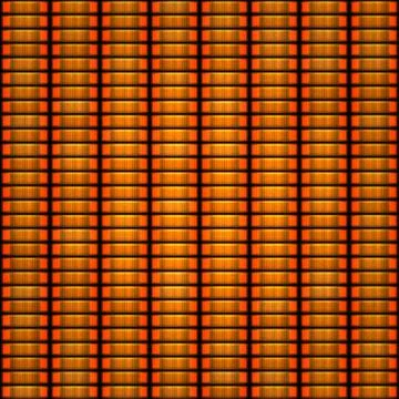 Orange token coin stacks seamless pattern Stock Illustration