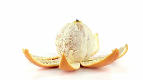 Orange top view pilled off Vidéo 23730245