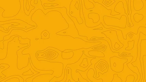 Orange Topographic Map Animated Background with Black Line in 4K Resolustion Stock Footage 314295985