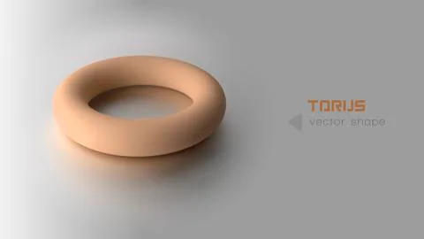 Orange torus 스톡 일러스트