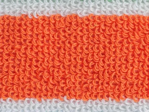 Orange towel background Stock Photos