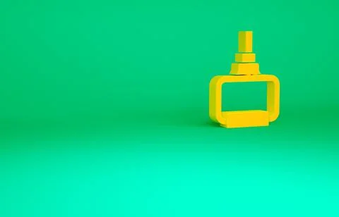 Orange TPX loop training equipment icon isolated on green background. Sport e Stock Illustration
