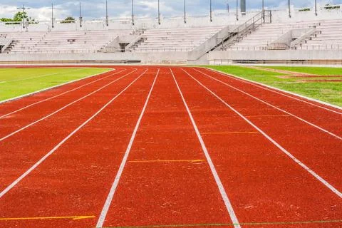 Orange track Foto stock