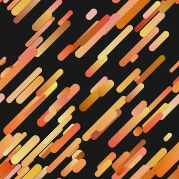 Orange trendy abstract gradient background with diagonal rounded stripe pattern Illustrazione stock