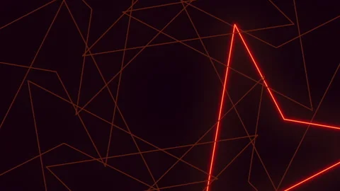 Orange triangle modern geometric pattern Stock Footage 322798112