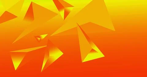 Orange triangle polygon gradient. Element of color vector. Beautiful orange.. Stock Illustration