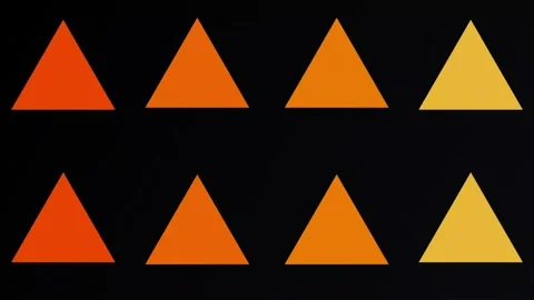 Orange Triangles Gradient Pattern - Retro Minimal Background 4K Stock Footage 346329158