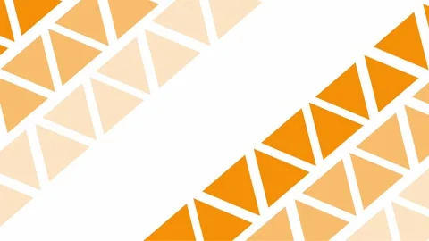 Orange triangular lines repeating diagonally in minimal modern layout Stock Footage 318502681