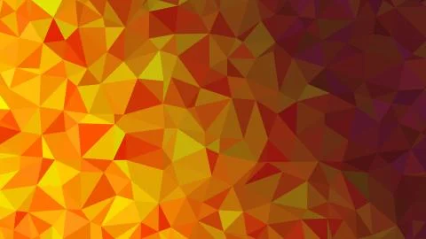 Orange triangular low poly, Mosaic pattern Background, Vector illustration gr Stock Illustration