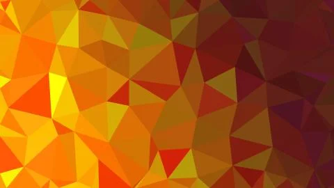 Orange triangular low poly, Mosaic pattern Background, Vector illustration gr イラスト素材