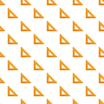 Orange triangular set squares forming geometric pattern Stock Illustration