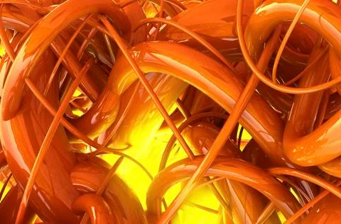Orange tube Stock Illustration