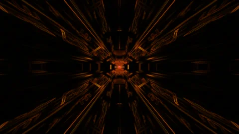 Orange Tunnel Stock Footage 144870458