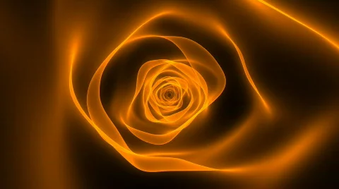 Orange tunnel of light Stock Footage 397786