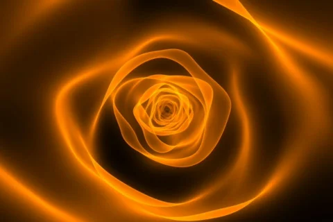 Orange tunnel of light Stock Footage 538082